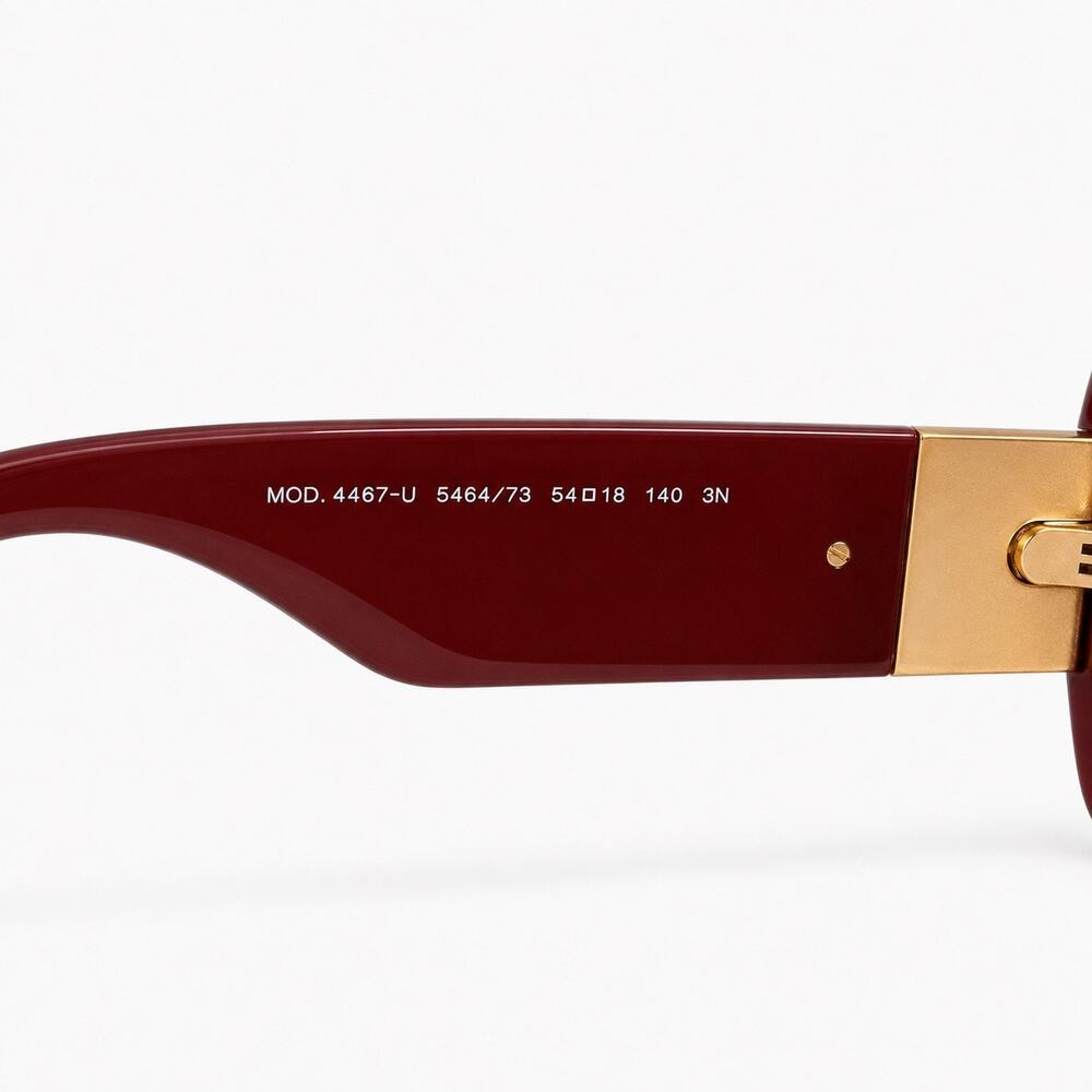Versace Dark Ruby Medusa Oversized Sunglasses with Case & Box - Picture 4 of 5